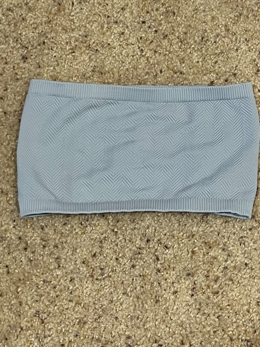NEW Nikibiki Ligth Blue Textured Bandeau Tube Top OS